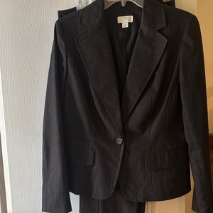 LOFT Black Pinstripe Women's Pantsuit